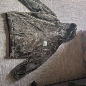 Men's Fleece Hoodie in Dark Olive